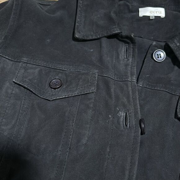 Ecru Suede Jacket - Picture 3 of 7